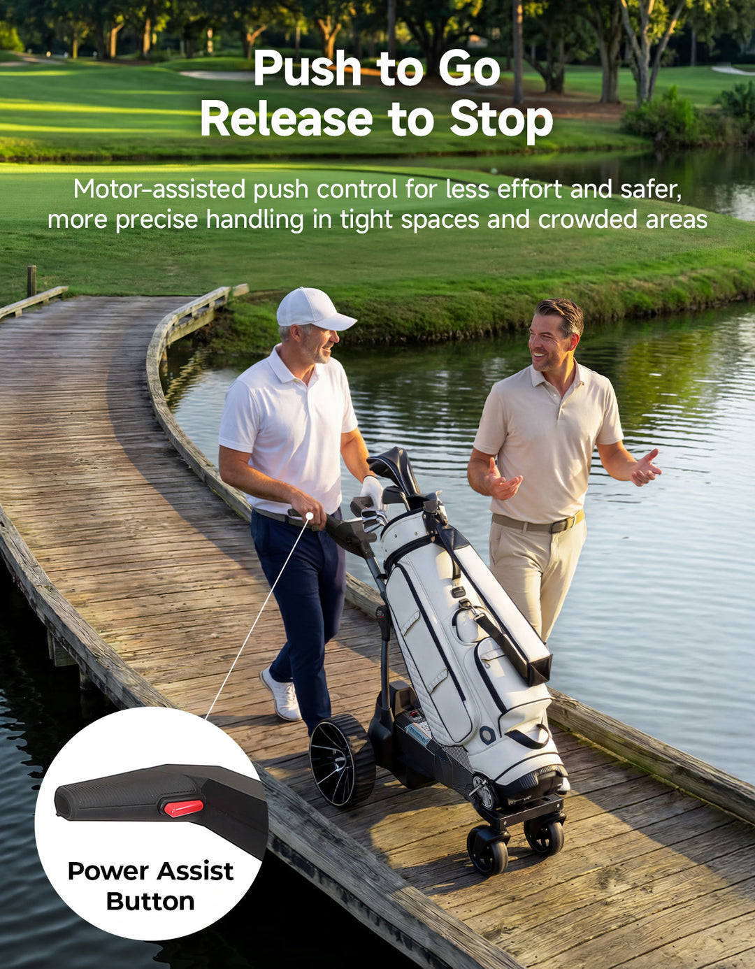 KEMIMOTO ApexR Electric Golf Push Cart