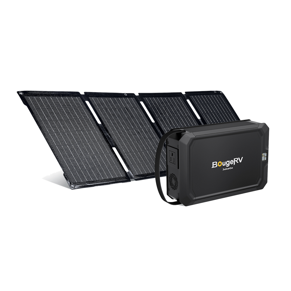 BougeRV JuiceGo 240Wh Portable Power Station Solar Kit