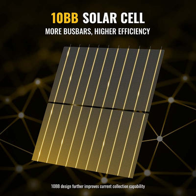 300W 12V 10BB Mono Solar Panel with 10BB Solar Cell
