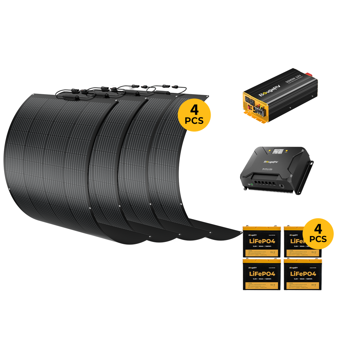 BougeRV 12V 800 Watt Arch Pro Solar System Kit