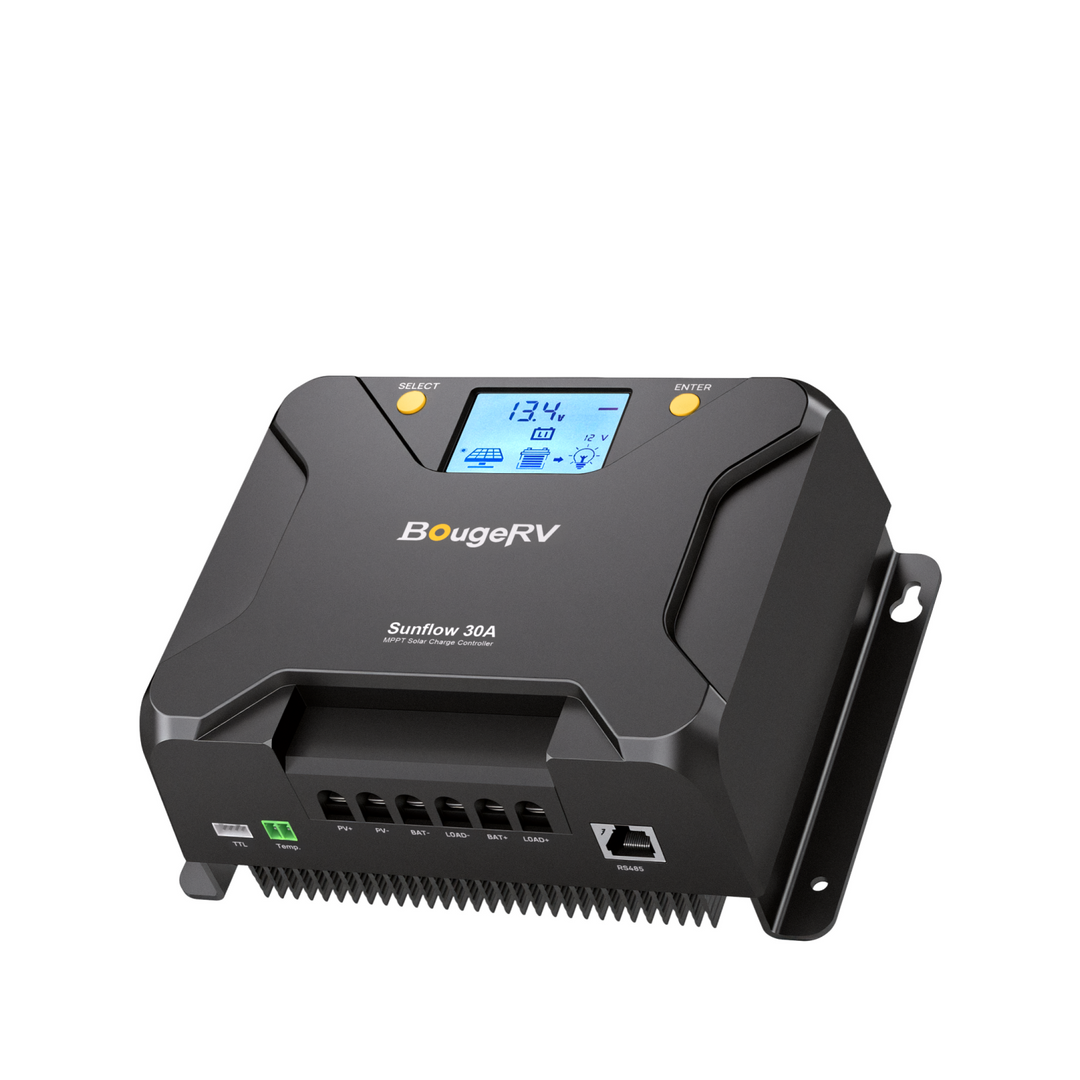 BougeRV 12V 200W TOPCon Rigid Solar System Kit