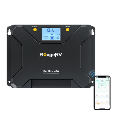 BougeRV 12V 400 Watt Rigid Solar Kit （Upgraded Version）