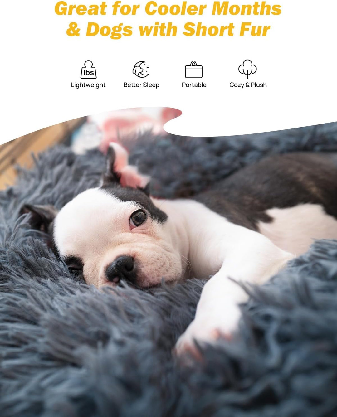 JOYTUTUS Back Seat Extender for Dogs with Dog Bed Mat