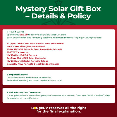 BougeRV Mystery Pro Solar Gift Box