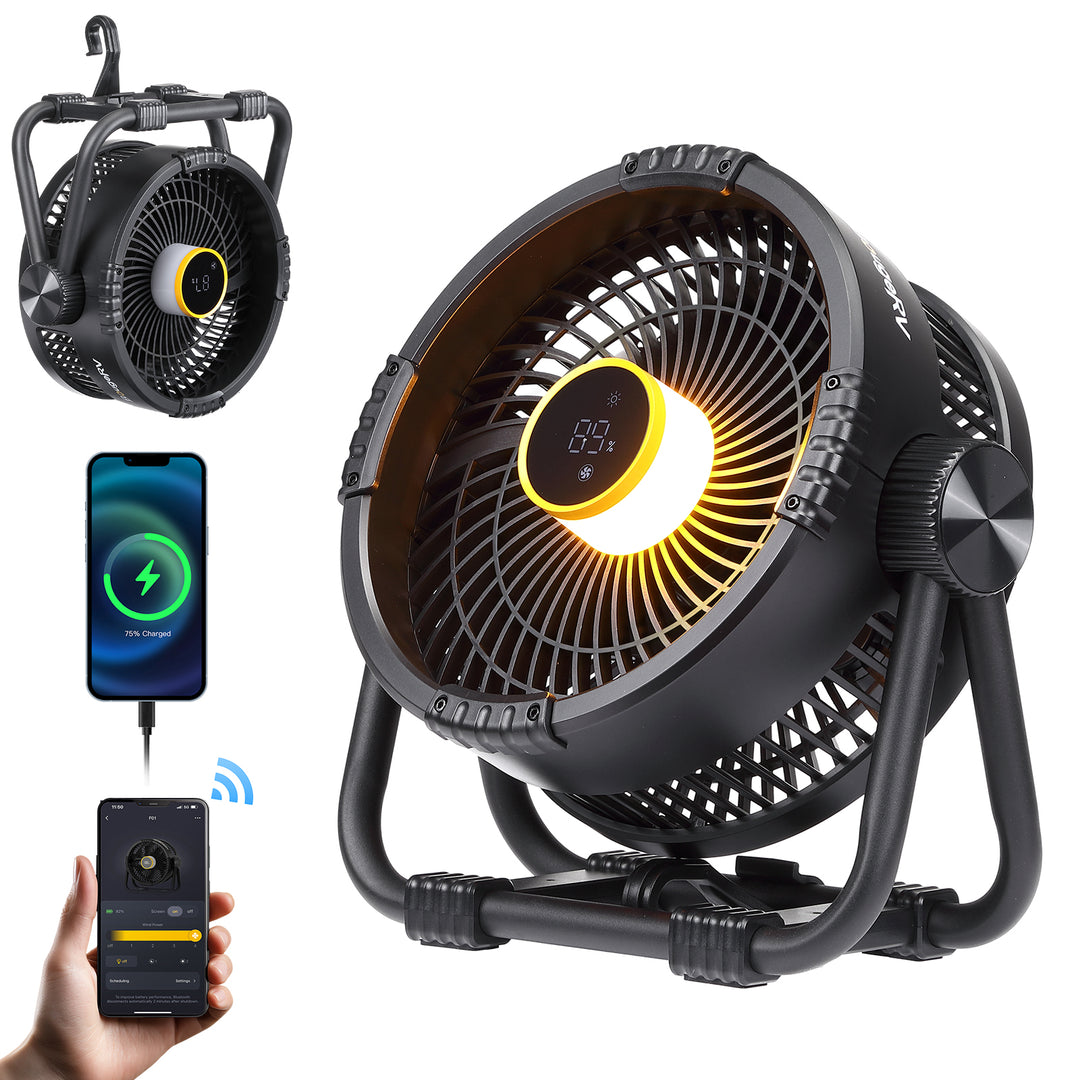 Ventilador portátil para exteriores BougeRV F01