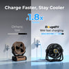 BougeRV portable outdoor fan with fast charging