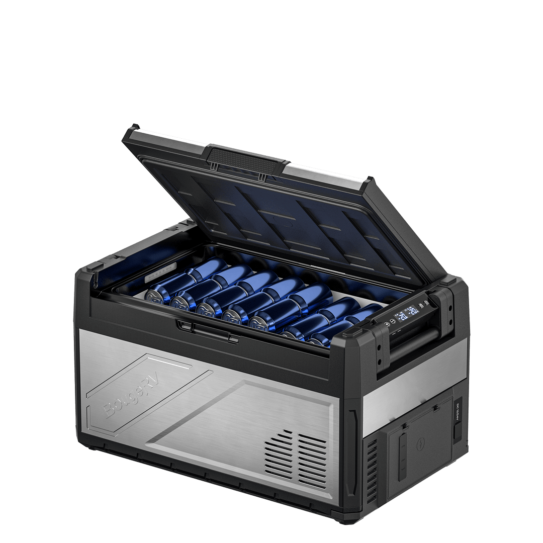 BougeRV Rocky V3.0 41QT Dual Zone 12V Car Fridge with 240Wh Battery