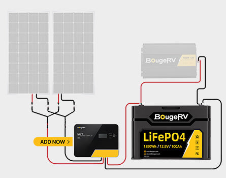 12V 1280Wh/100Ah LiFePO4 Battery with 400a mppt 