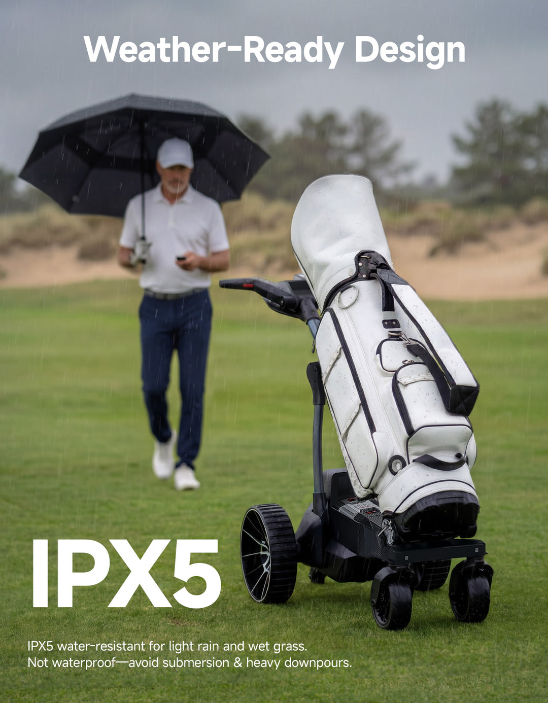 KEMIMOTO ApexR Electric Golf Push Cart