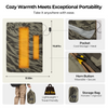 BougeRV portable heated blanket that can be worn as a shoulder wrap for camping, road trips, and outdoor activities