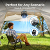 bougerv Portable outdoor fan with Hook &amp; rotatable 270°