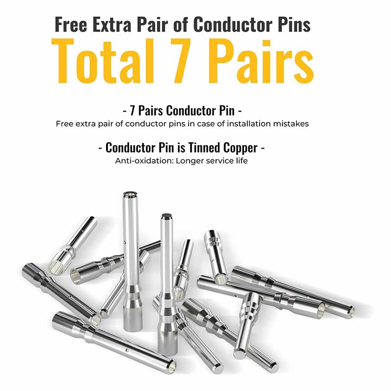 (8AWG) 12PCS Solar Connector with Spanners IP67 Waterproof Male/Female