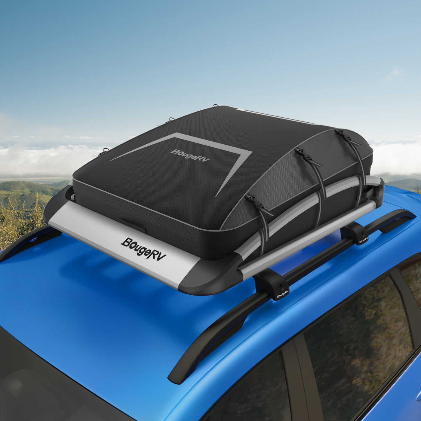 BougeRV AntiRust Aluminum Roof Rack Cargo Basket
