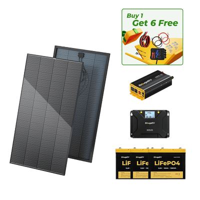 BougeRV 12V 600W High Watt Rigid Solar System Kit