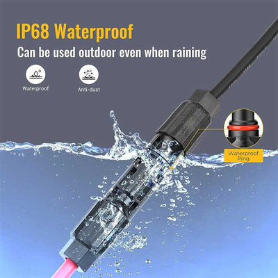 (8AWG) 12PCS Solar Connector with Spanners IP67 Waterproof Male/Female