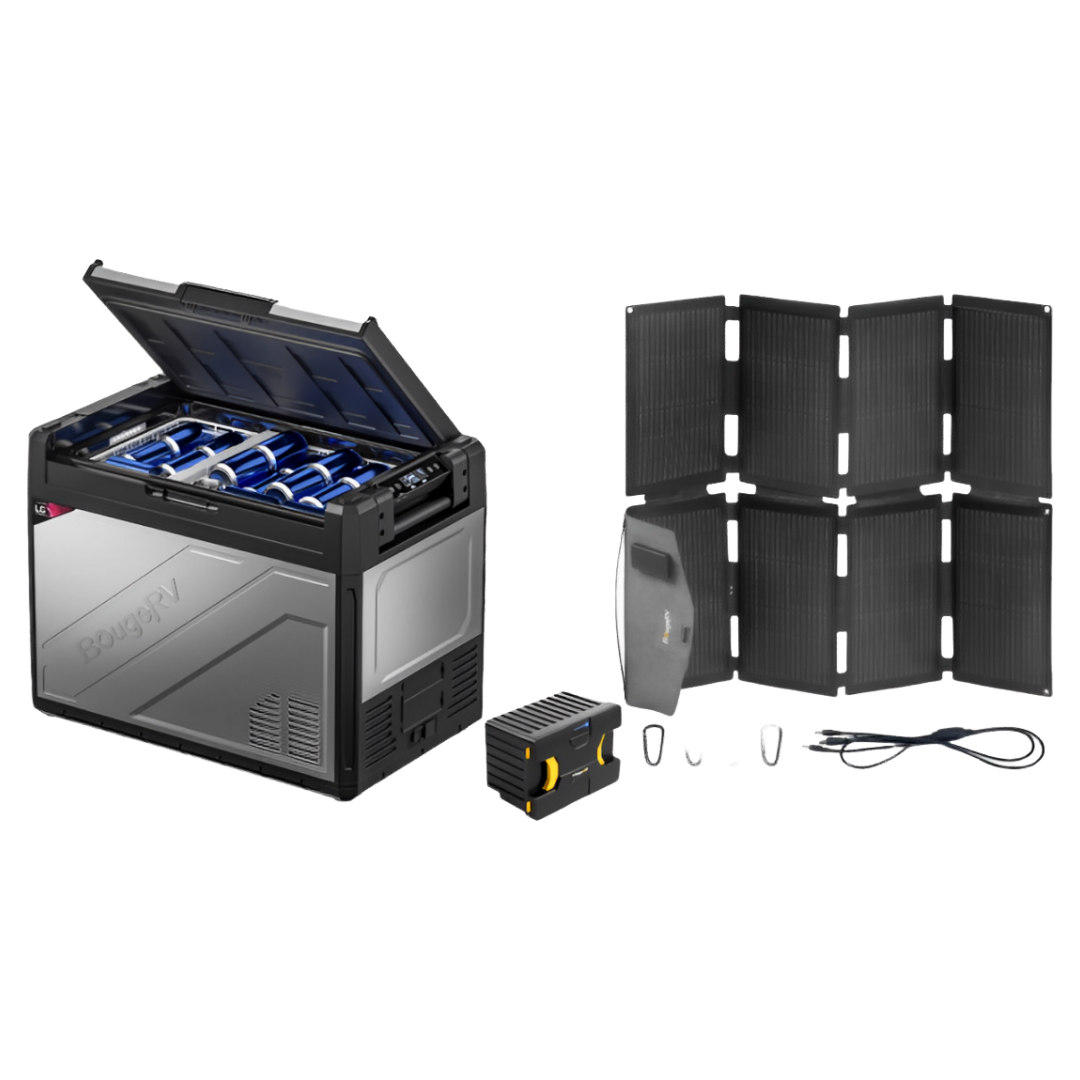 BougeRV Rocky Solar Battery Portable Fridge Kit