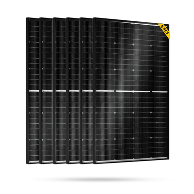 BougeRV N-Type 1200 Watts 16BB 12V/24V Bifacial Solar Panel