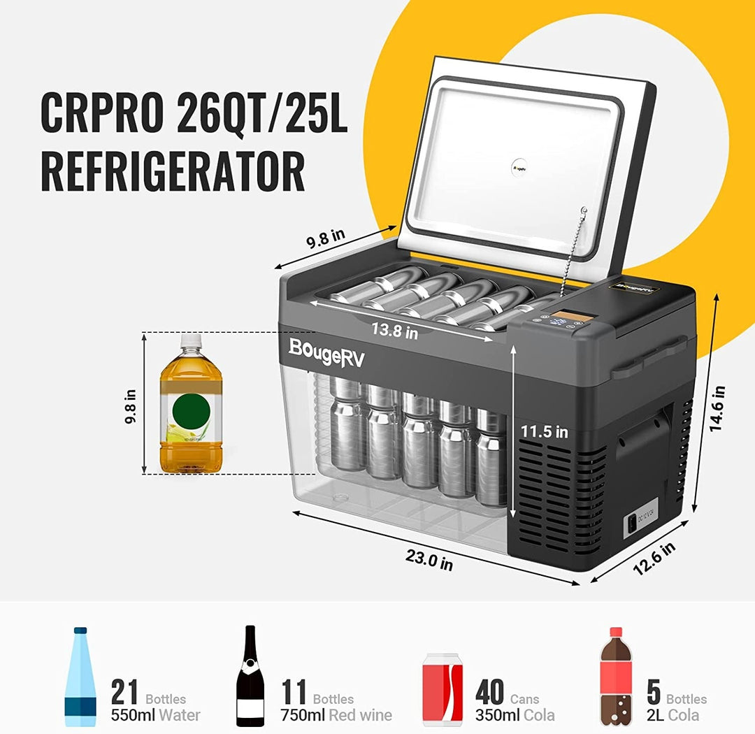 CRPRO25 12V 26QT Portable Fridge(Refurbished)