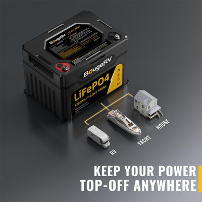 12V 1280Wh/100Ah LiFePO4 Battery