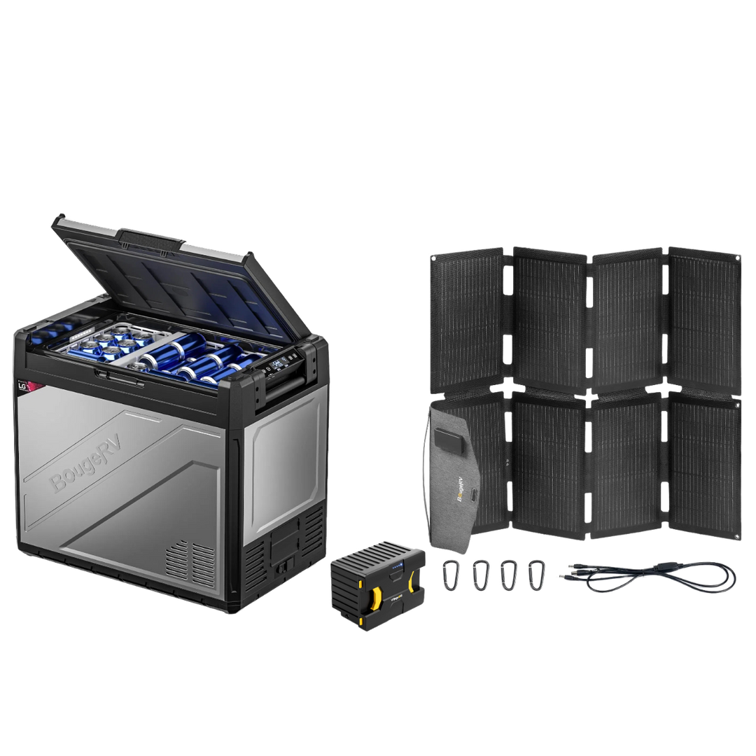 BougeRV Rocky Solar Battery Portable Fridge Kit