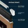 BougeRV 200W N-Type solar panel with reinforced packaging, four-side protective strips, corner L-brackets and extra-thick foam padding