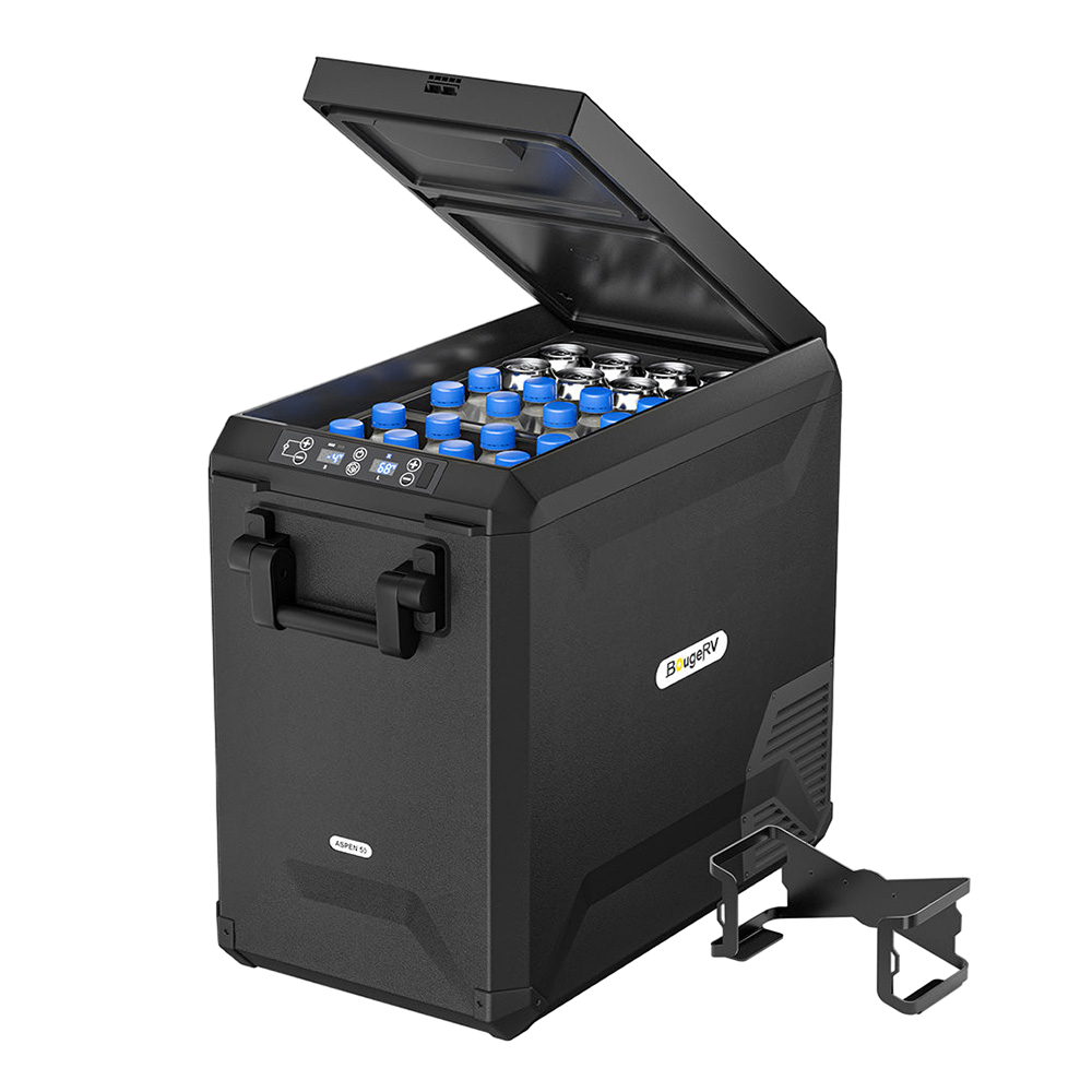 ASPEN 50 IceDrive™ 12V 53 Quart Dual-System Portable camping cooler fridge
