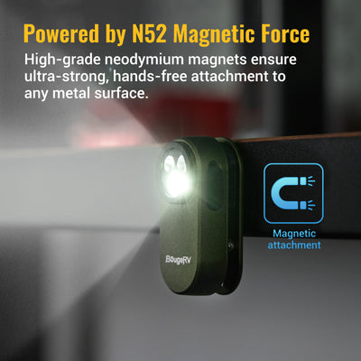 BougeRV Easy Carry Clip-On Light Outdoor Camping Lantern