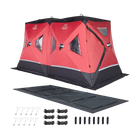 DEERFAMY Double-Layer Ice Fishing Hut Portable Tent Double Rooms