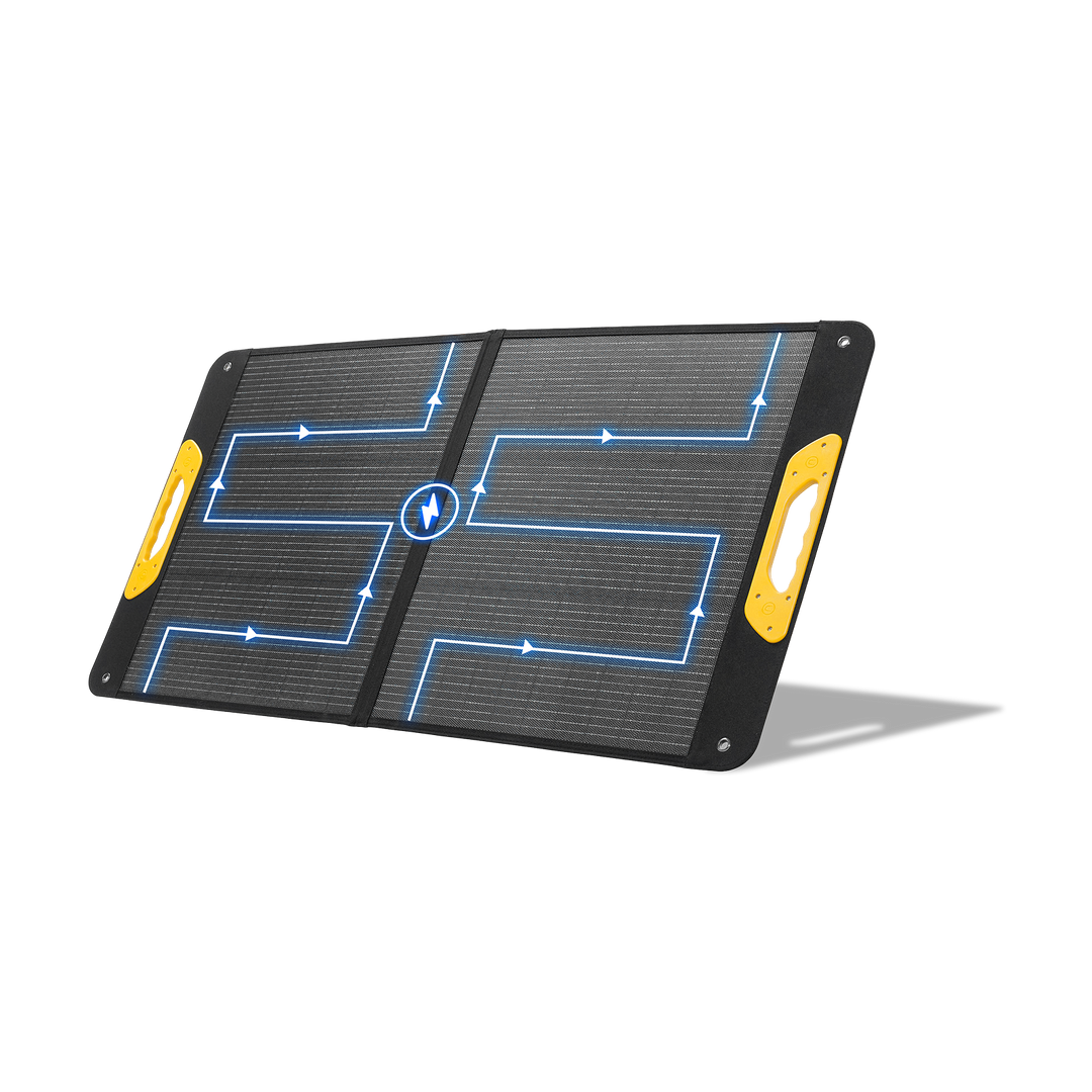 BougeRV New 100W Portable Solar Panel