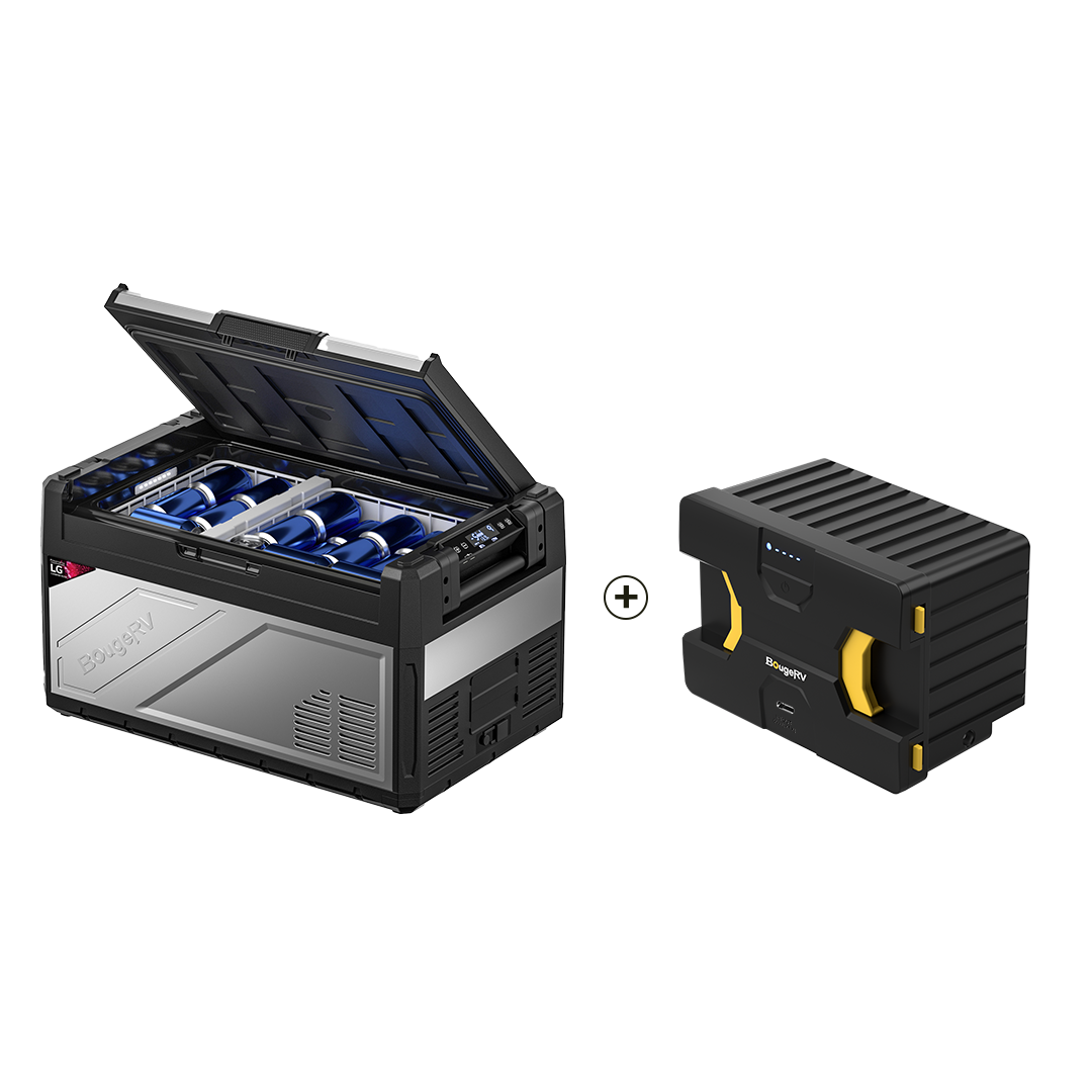 Rocky 41QT portable fridge with battery