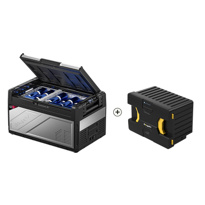 Rocky 41QT portable fridge with battery