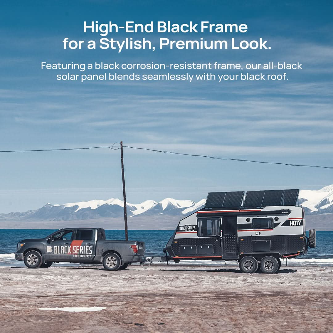 BougeRV N-Type 12V 200 Watt Bifacial 16BB Solar Panel(Refurbished)