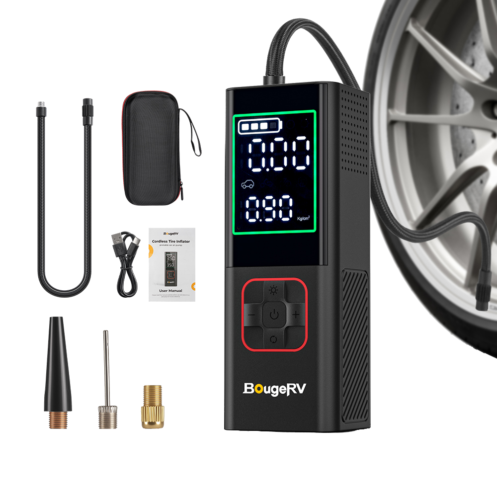 BougeRV 20,000mAh 160 PSI Tire Inflator Portable Air Compressor