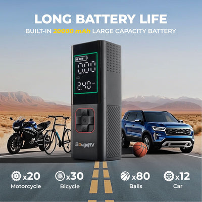 BougeRV Tire Inflator Portable Air Compressor
