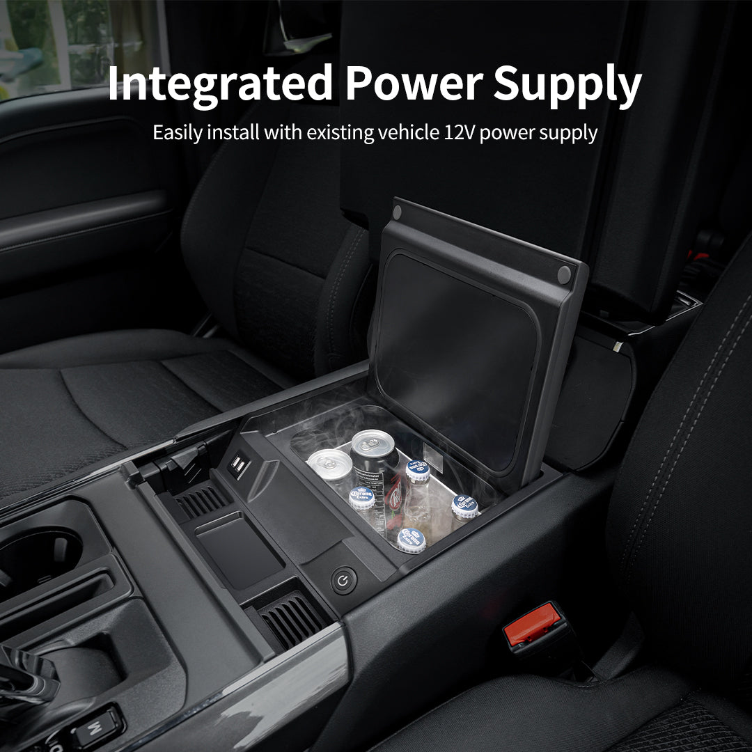 Ford F150 Center Console Refrigerator, Center Console Cooler - BougeRV
