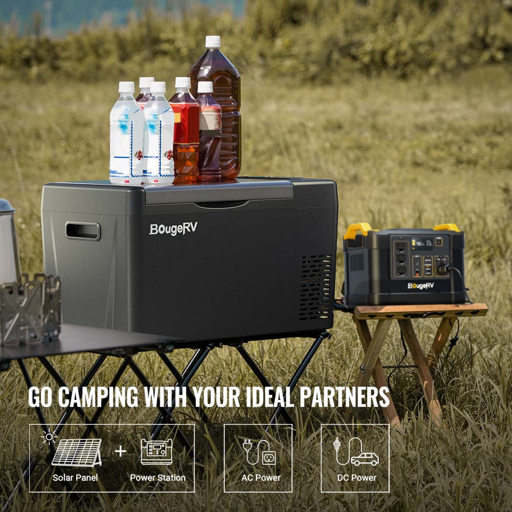 12V 23 Quart Portable Fridge Black(Refurbished)