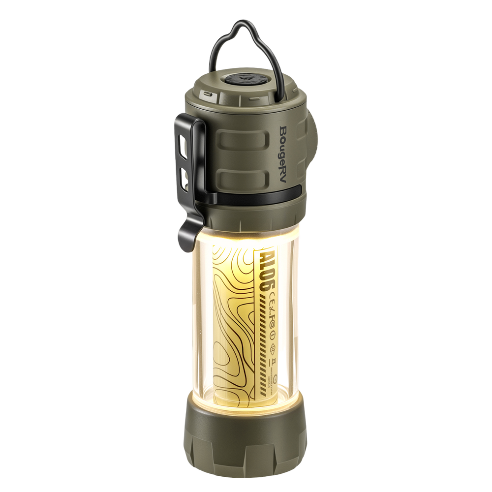 BougeRV AL06 Portable Camping Lantern Rechargeable Emergency Flashlight