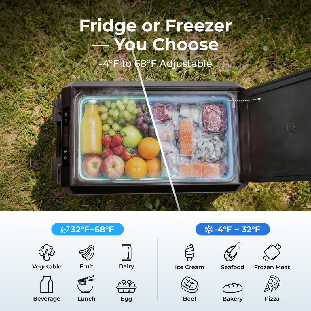 BougeRV New ASPEN S50 12V 50QT Portable Fridge