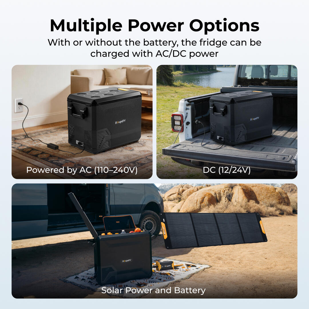 BougeRV New ASPEN S50 12V 50QT Portable Fridge