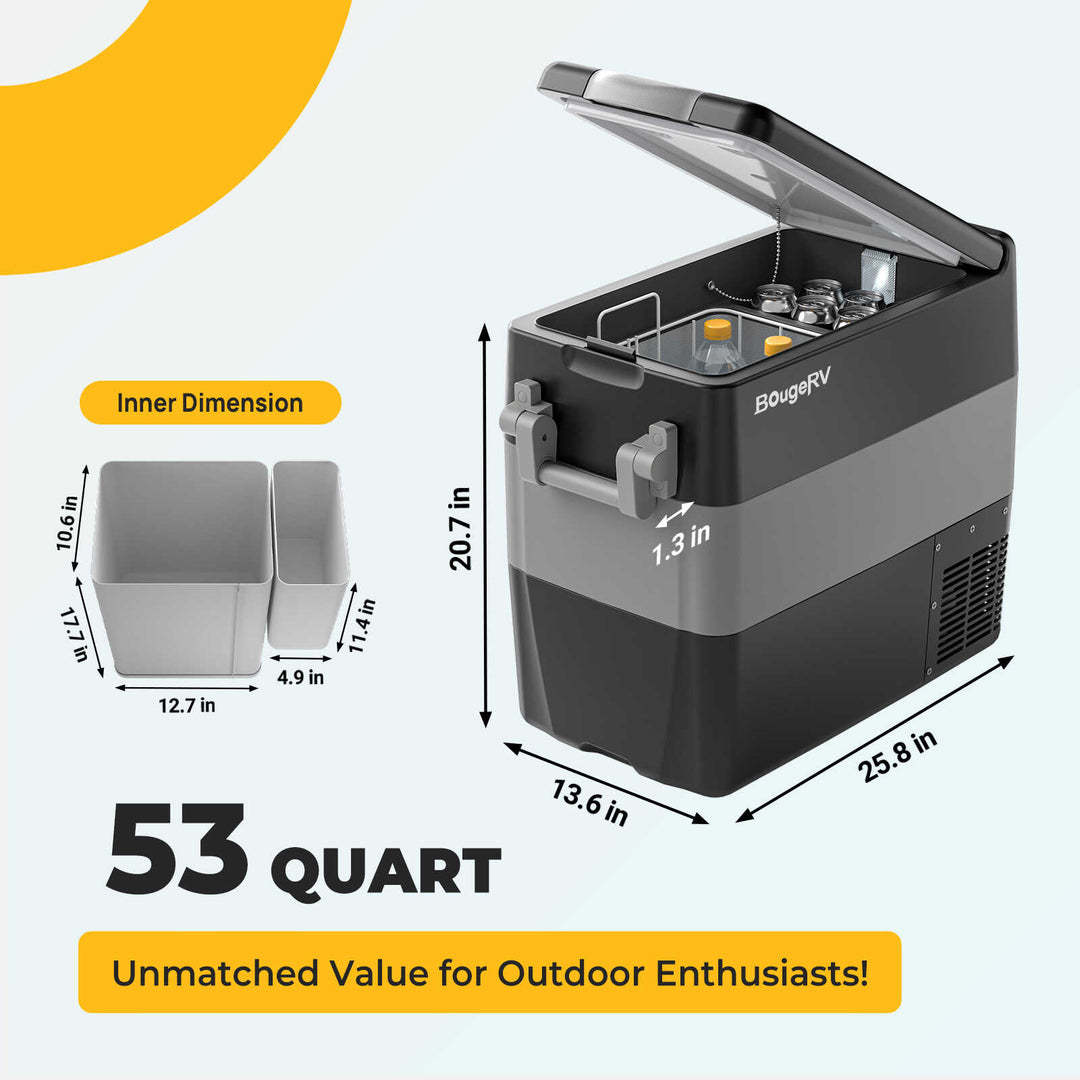 BougeRV_12V_53_Quart_50L_Portable_Freezer