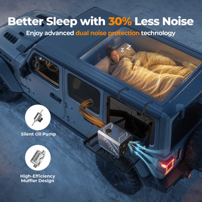 bougerv portable diesel heater features a low noise function