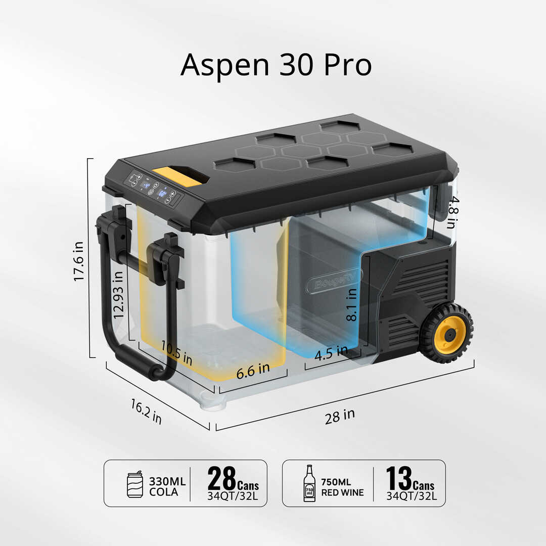 ASPEN 30 PRO 12V IceDrive™ Portable Fridge with 220Wh Battery