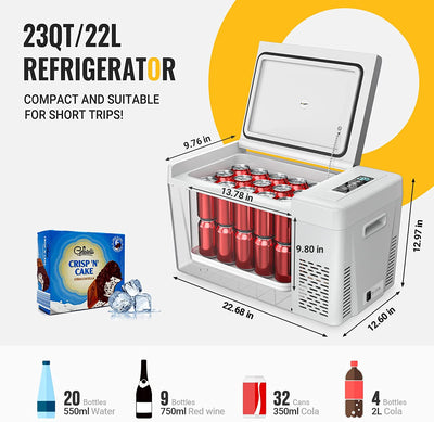 COMPACT 23QT CAR REFRIGERATOR