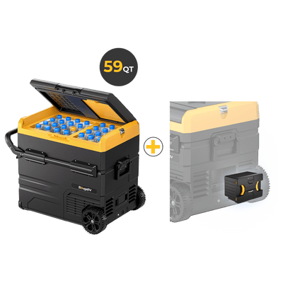 CR55 59 Quart Portable Refrigerator&Detachable Battery