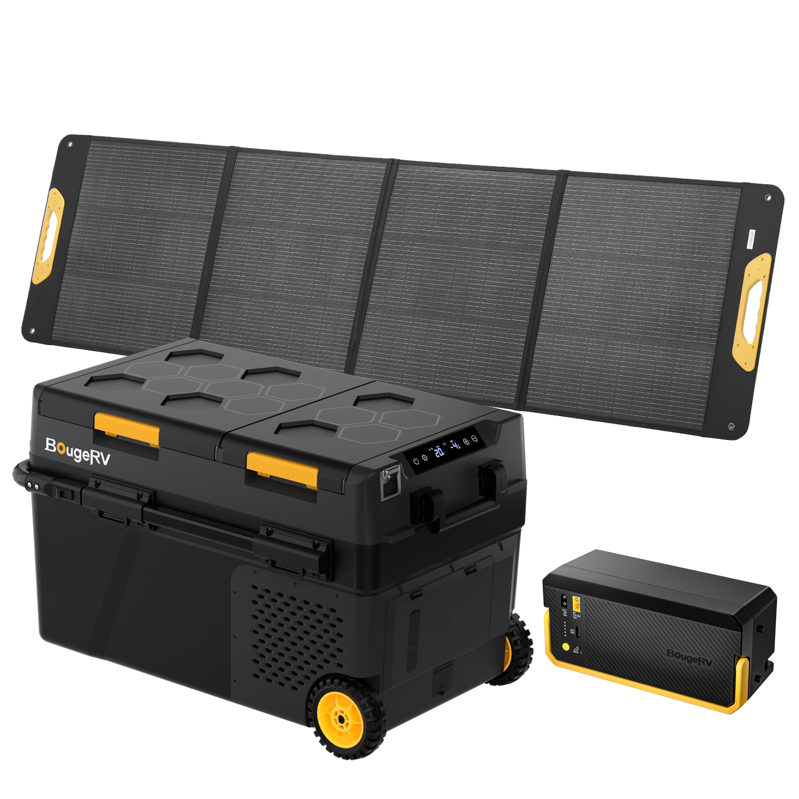 BougeRV New CRD2 V2.0 43QT Dual Zone 12V Portable Fridge