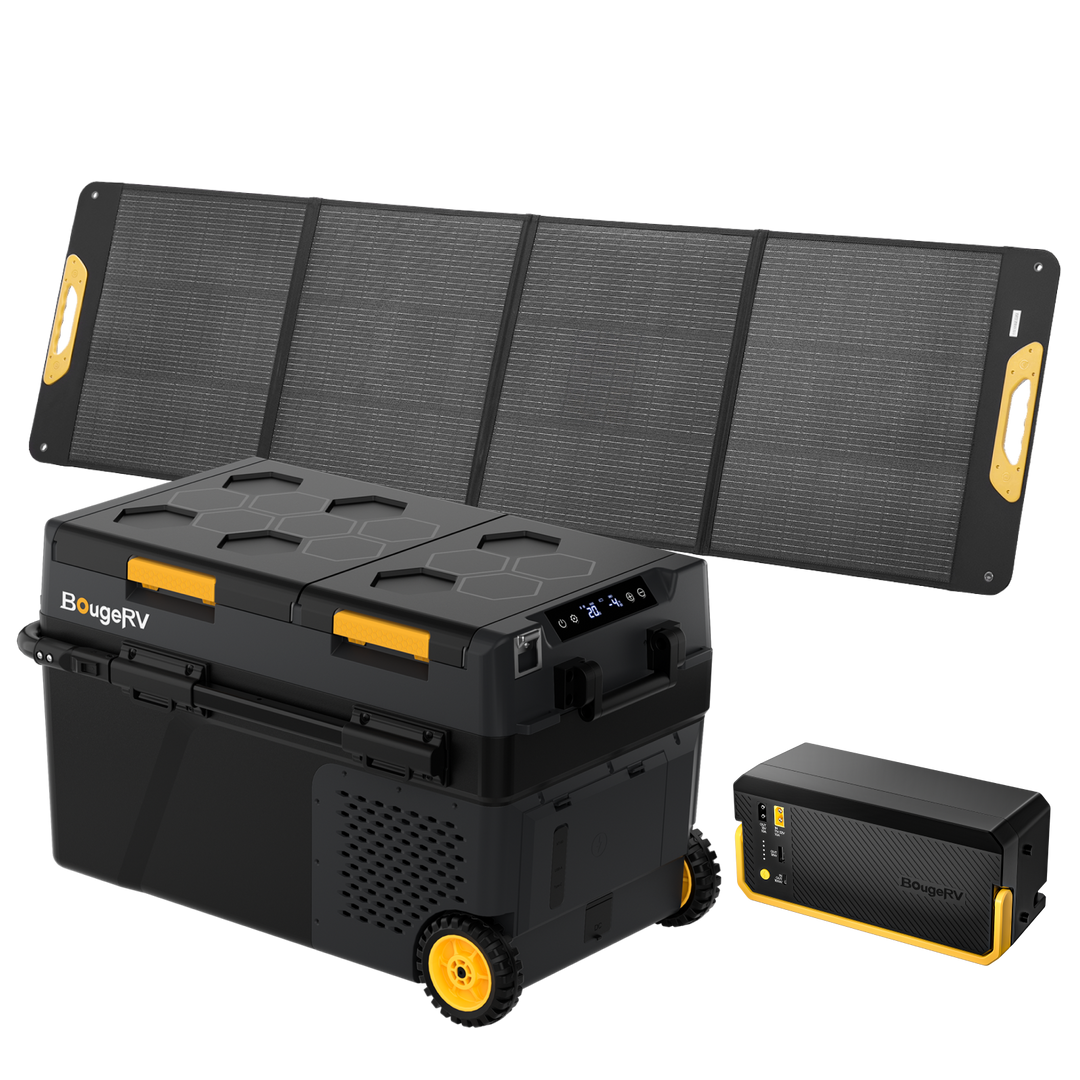 BougeRV New CRD2 V2.0 43QT Dual Zone 12V Portable Fridge