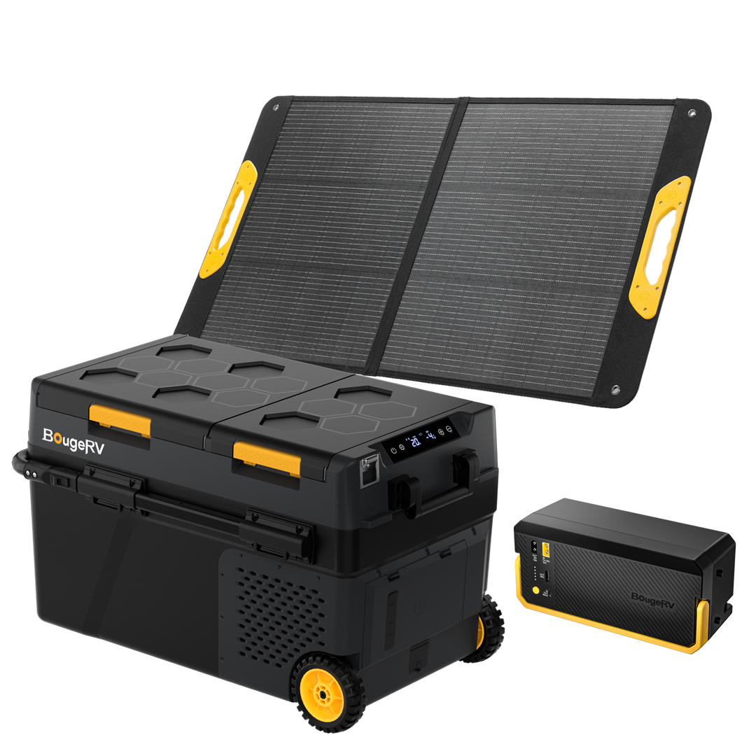 BougeRV New CRD2 V2.0 43QT Dual Zone 12V Portable Fridge