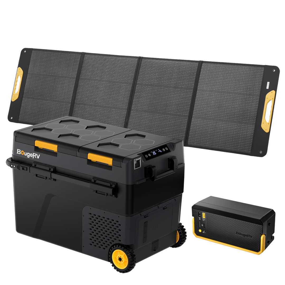 BougeRV New CRD2 V2.0 52QT Dual Zone 12V Portable Fridge