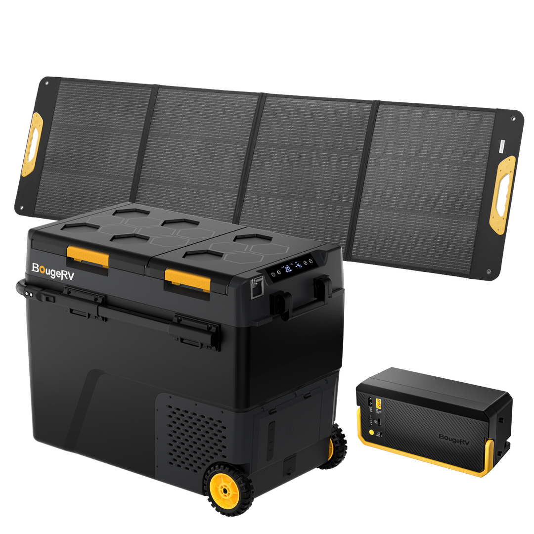 BougeRV New CRD2 V2.0 61QT Dual Zone 12V Portable Fridge