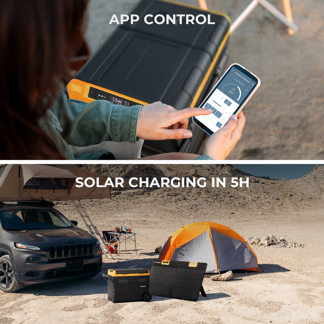 CRD Dual Zone Solar Battery Portable Fridge Kit